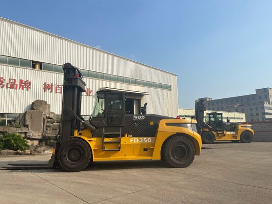 FD200 20 टन डीजल भारी शुल्क फोर्कलिफ्ट ट्रक Cummins इंजन 8.0g मस्त गोदाम रसद