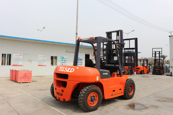 मित्सुबिश ISUZU इंजन 5T काउंटरबैलेंस डीजल फोर्कलिफ्ट ट्रक