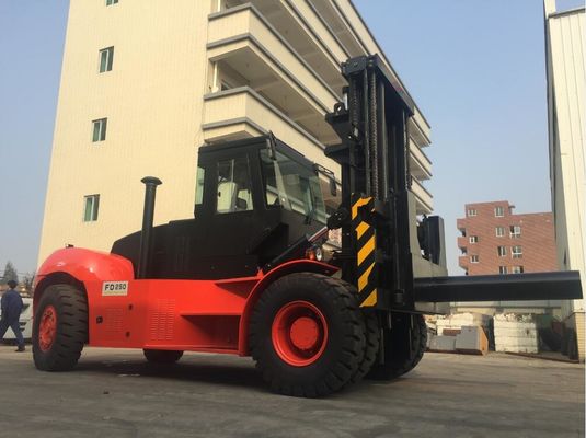FD250 25t हैवी ड्यूटी फोर्क ट्रक रोल प्रोंग हाइड्रोलिक सिस्टम के साथ