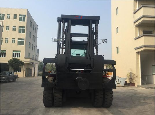 4m मस्त FD250 25 टन 50k स्वचालित भारी लिफ्ट फोर्कलिफ्ट ट्रक