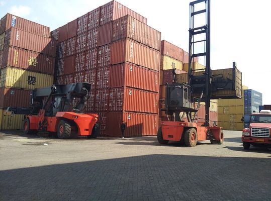 लॉजिस्टिक यार्ड 9000kgs 9t फोर्कलिफ्ट खाली कंटेनर हैंडलर