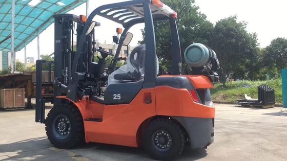 FY25 3000mm मस्तूल लिफ्ट डबल ईंधन गैसोलीन फोर्कलिफ्ट 2.5 टन