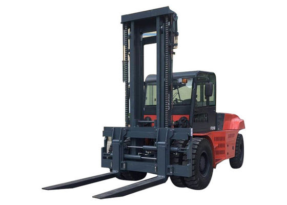 कमिंस इंजन Fd150 15t 15000 Kgs 30kgs फोर्क या रोल प्रोंग संलग्नक के साथ भारी लिफ्ट फोर्कलिफ्ट
